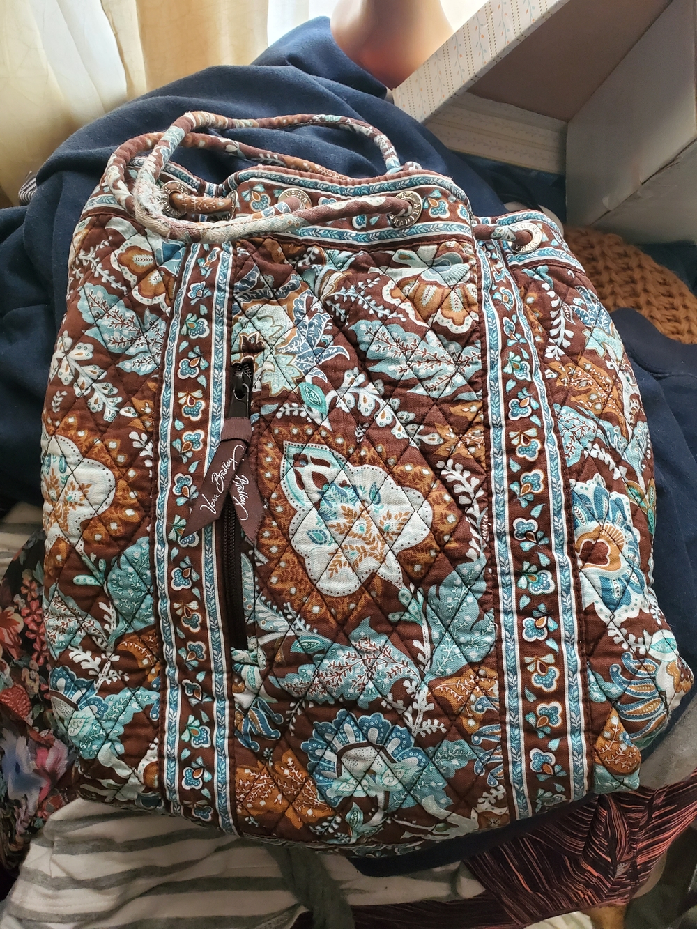 BUNDLE ONLY ITEM Vera Bradley Boho Backpack *FLAWS - Picture 12 of 16